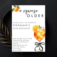 Orange Aperol Spritz A Squeeze Older 30th Birthday