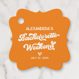 Orange Aperol spritz Bachelorette  Favour Tags