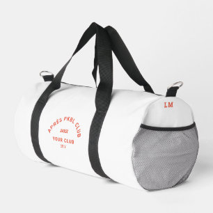 Orange Après PKBL Club Crest Monogram Pickleball  Duffle Bag