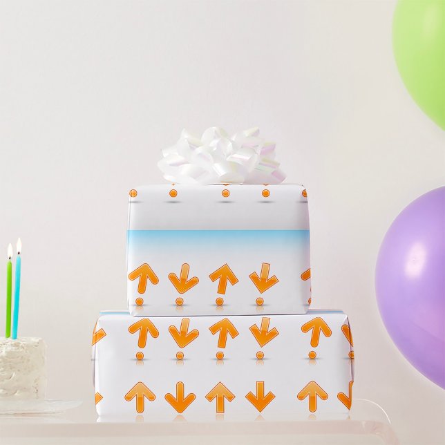Orange Arrows Wrapping Paper (Creator Uploaded)