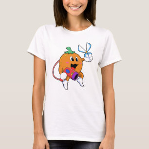 Orange as Hairdresser with Scissors & Hair dryer T-Shirt