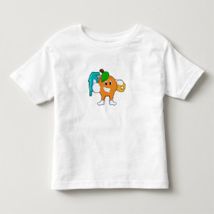 Orange as Painter with Paint brush Toddler T-Shirt