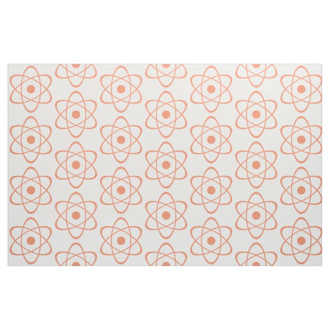 Orange Atom Symbol Fabric (Fat Quarter)