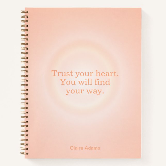 Orange Aura Message Notebook (Front)