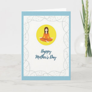 Orange Aura Mothers Day Card