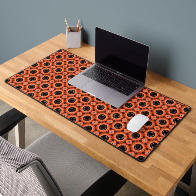 Orange Autumn Flower Desk Mat (Office 2)