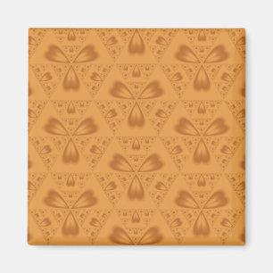 Orange Autumn Hearts Magnet