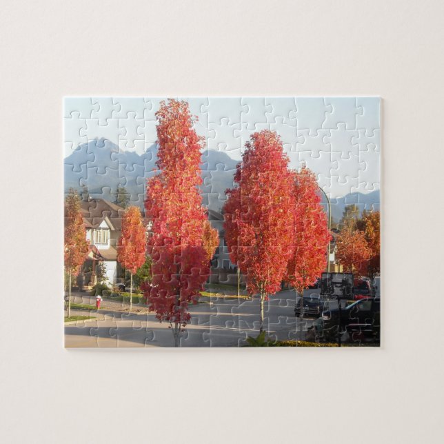 Orange Autumn Leaves Jigsaw Puzzle (Horizontal)