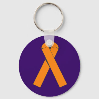 Orange Awareness Ribbon Products Key Ring