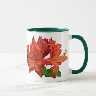 Orange Azalea Blossoms Mug