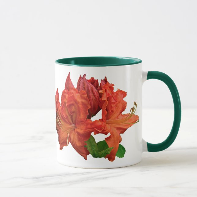 Orange Azalea Blossoms Mug (Right)