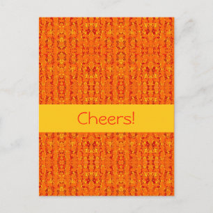 Orange Aztek Postcard