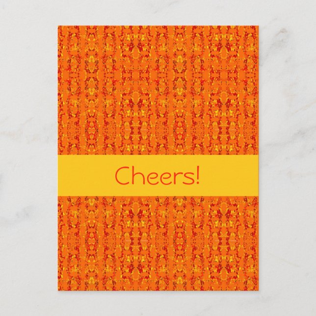 Orange Aztek Postcard (Front)