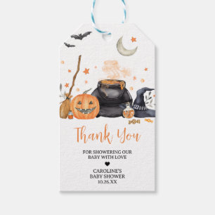 Orange Baby is Brewing Cute Halloween Favour Tags