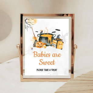 Orange Baby is Brewing Witch Babies are Sweet Sign