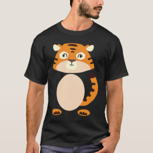 Orange Baby Tiger Kitty Cat  Halloween T-Shirt