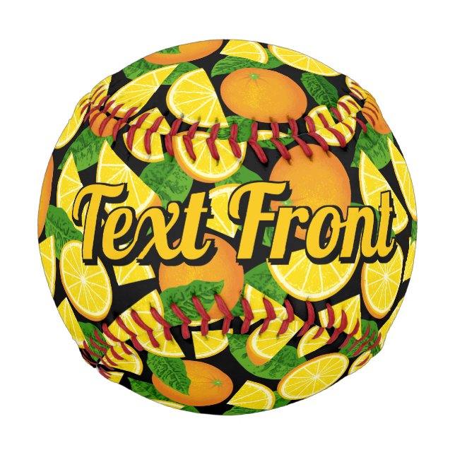 Orange Background Baseball (Front)