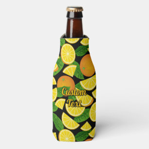 Orange Background Bottle Cooler