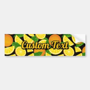Orange Background Bumper Sticker