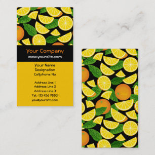Orange Background Business Card