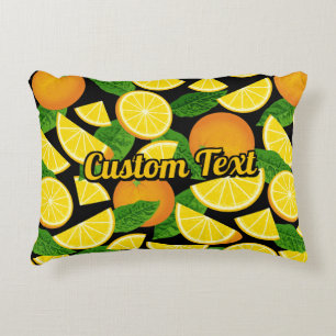 Orange Background Decorative Cushion