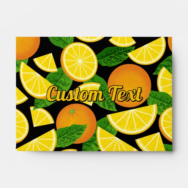 Orange Background Envelope (Front)