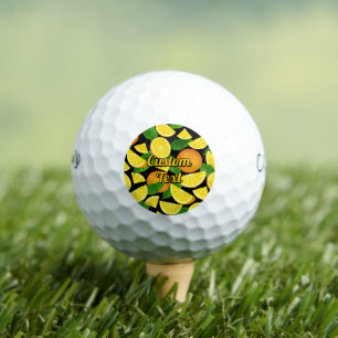 Orange Background Golf Balls