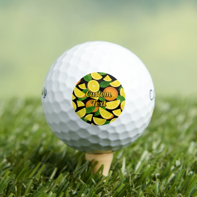 Orange Background Golf Balls (Insitu Tee)