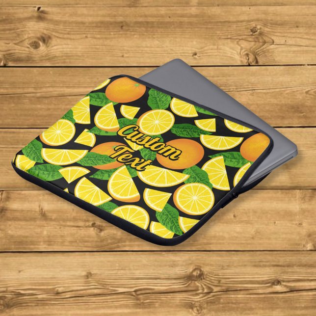 Orange Background Laptop Sleeve (Creator Uploaded)