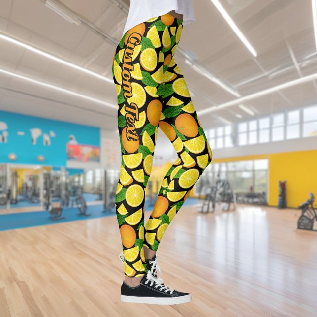 Orange Background Leggings (Creator Uploaded)