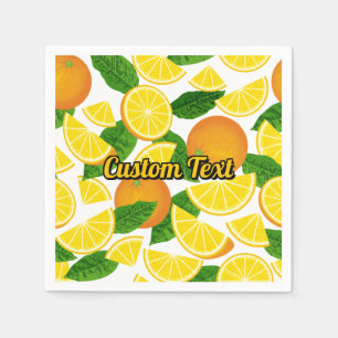 Orange Background Napkin
