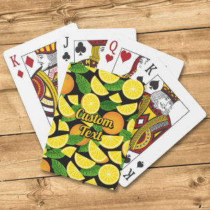 Orange Background Playing Cards