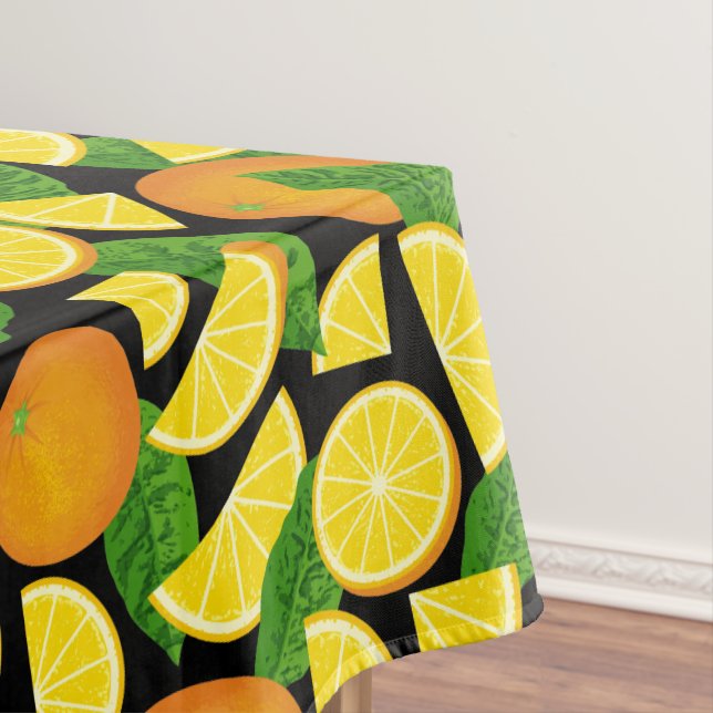 Orange Background Tablecloth (In Situ)