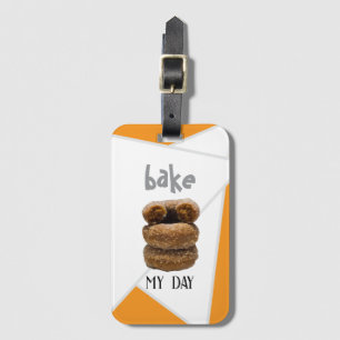 Orange Bake My Day Luggage Tag