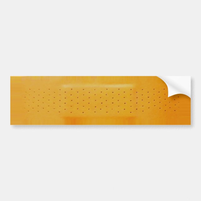 Orange Band-Aid Bumper Sticker (Front)