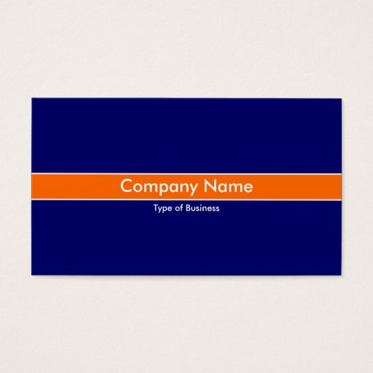 Orange Band - Dark Blue Business Card