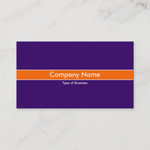 Orange Band - Deep Violet Business Card