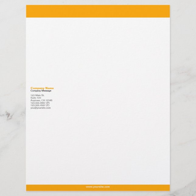 Orange Bars Letterhead (Front)