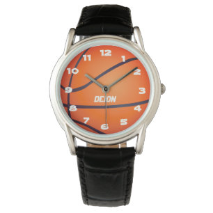 Orange Basketball Athletic Watch