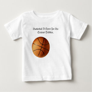 Orange Basketball Serious Dribbler Logo, Baby T-Shirt
