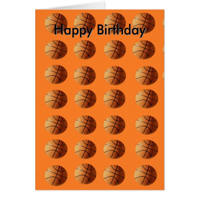 Orange Basketballs On Orange Background, (Front)