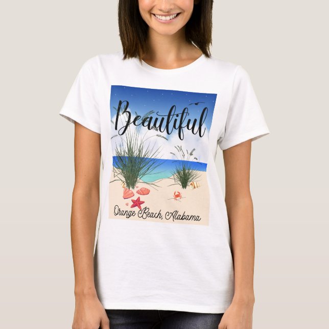 Orange Beach Alabama (Beautiful) T-Shirt (Front)