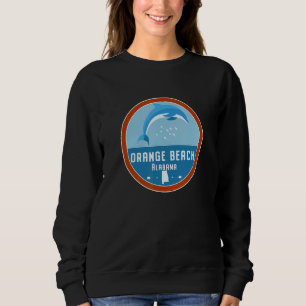 Orange Beach Alabama Dolphin Al Vacation Souvenir Sweatshirt
