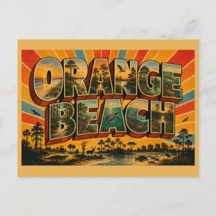 Orange Beach Alabama Gulf Coast Beach Art Postcard