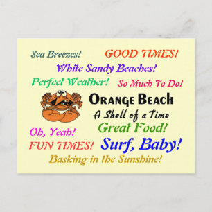 Orange Beach Alabama Postcard