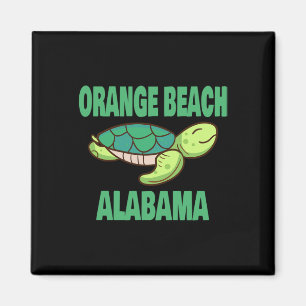 Orange Beach Alabama Sea Turtle Themed For Men Wom Magnet