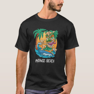 Orange Beach Alabama Surfing Tiki Beach Vacation M T-Shirt
