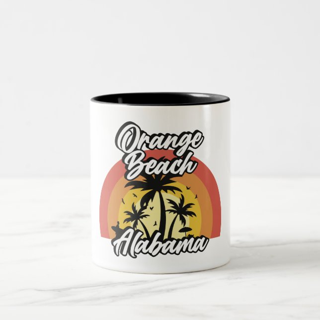 Orange Beach, Alabama Two-Tone Coffee Mug (Center)