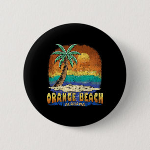 Orange Beach Alabama Vintage Distressed Souvenir 6 Cm Round Badge