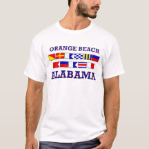 Orange Beach Flags T-shirt